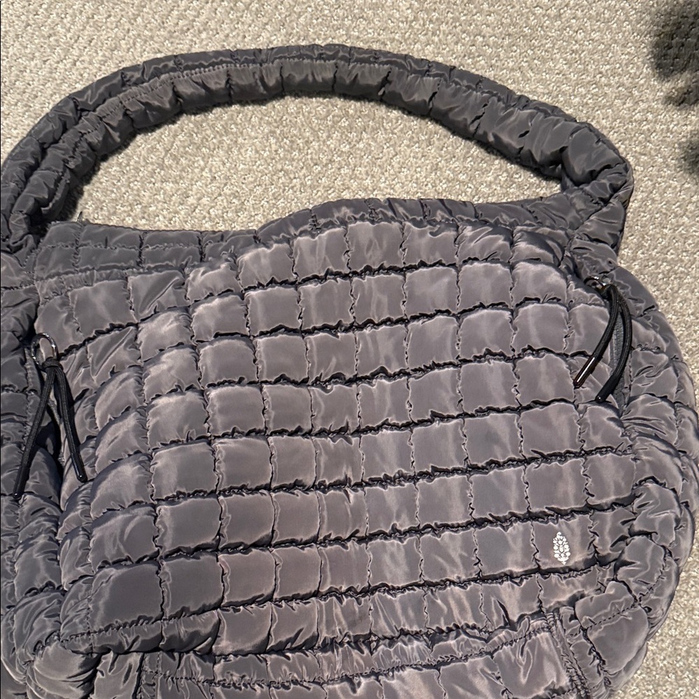 FP Movement by Free People Quilted Gray Shoulder Bag
